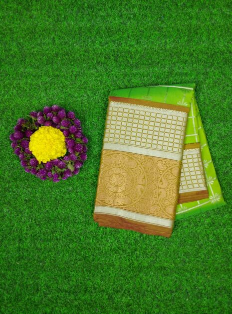 Kanchipuram Green Saree Big Border