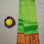 Kanchipuram Green Saree Red Border