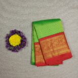 Kanchipuram Green Saree Red Border