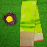 Kanchipuram-Green-Saree-Silver-Border-1