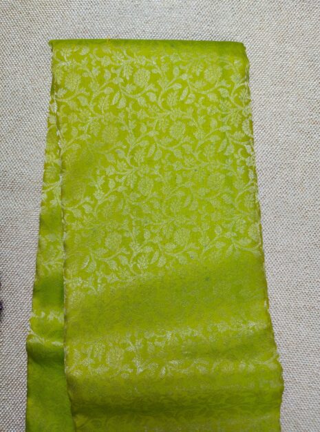 Kanchipuram-Green-Saree-Silver-Border-Peacock-Design-2 Kanchipuram Green Saree Silver Border Peacock Design