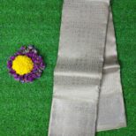 Kanchipuram-Olive-Green-Saree-Silver-Border-1
