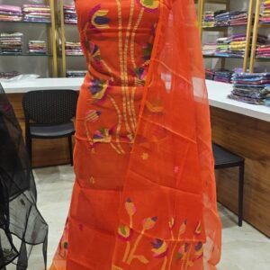 Jamdhani Suits Orange